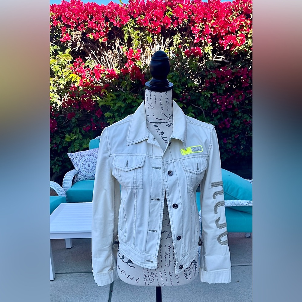 KEJO White Denim Jacket